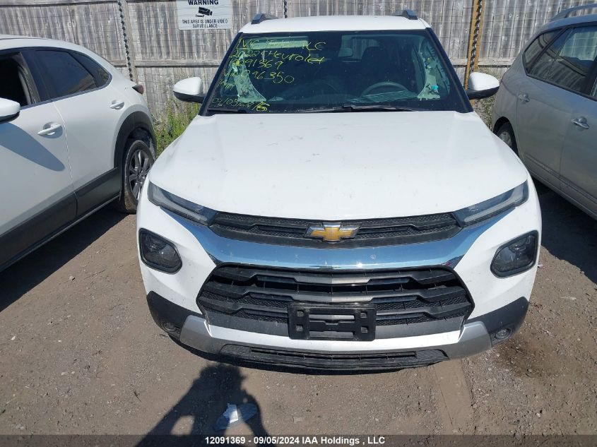 2022 Chevrolet Trailblazer VIN: KL79MRSLXNB096350 Lot: 12091369