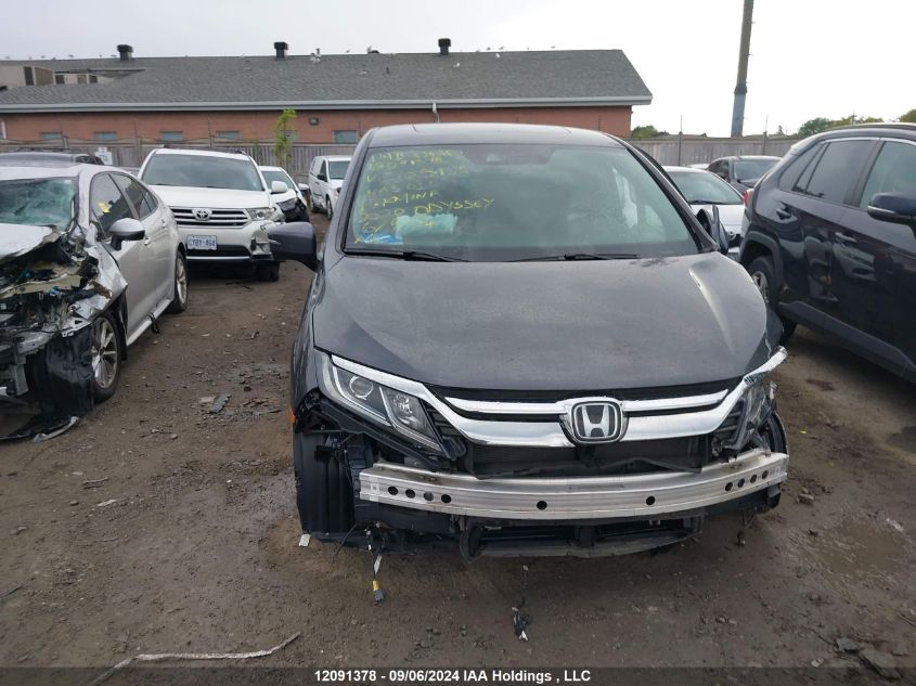 2020 Honda Odyssey VIN: 5FNRL6H6XLB505155 Lot: 12091378