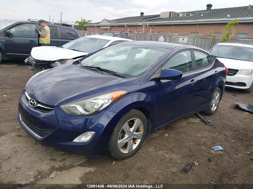 2013 Hyundai Elantra Gls VIN: 5NPDH4AE9DH180390 Lot: 12091436