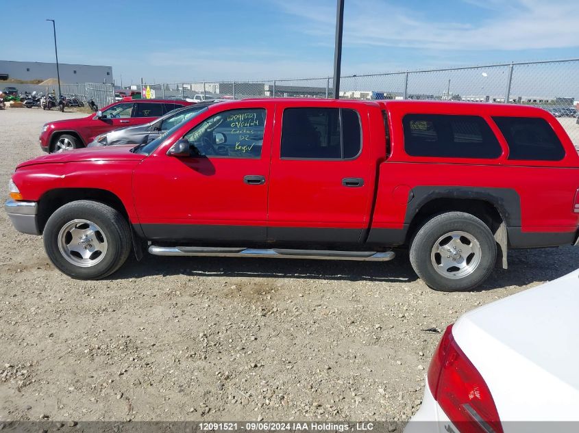 2003 Dodge Dakota Quad Slt VIN: 1D7HL48N63S311724 Lot: 12091521