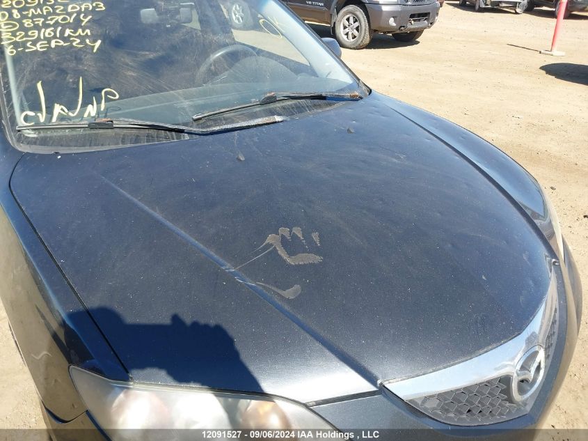 2008 Mazda Mazda3 VIN: JM1BK32F581877014 Lot: 12091527