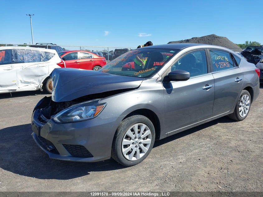 Vin: 3n1ab7ap5ky237436, lot: 2442070, nissan sentra 20192
