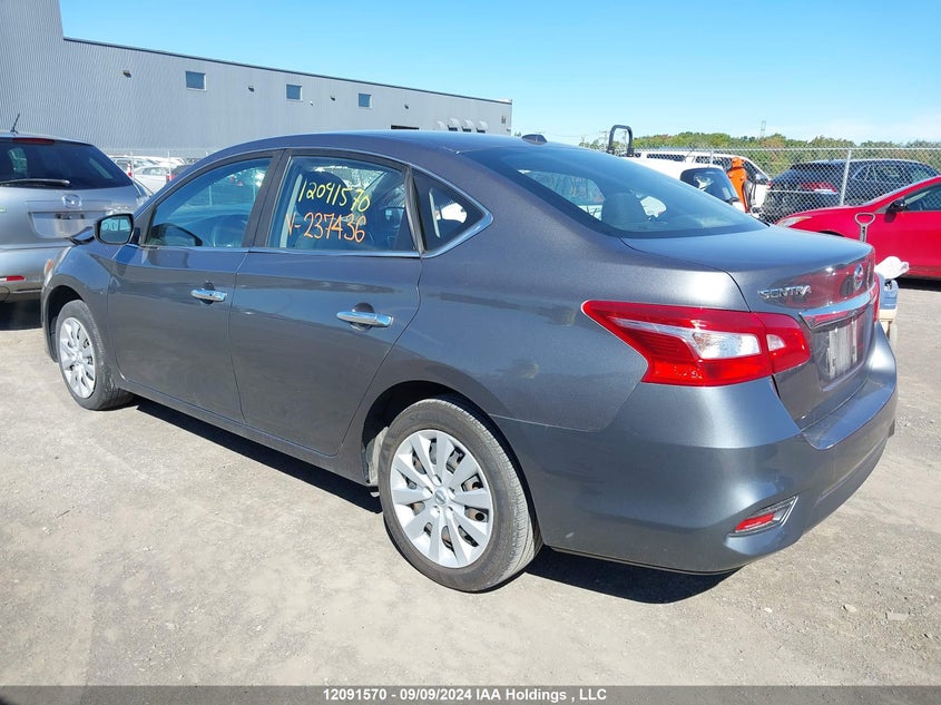 Vin: 3n1ab7ap5ky237436, lot: 2442070, nissan sentra 20193