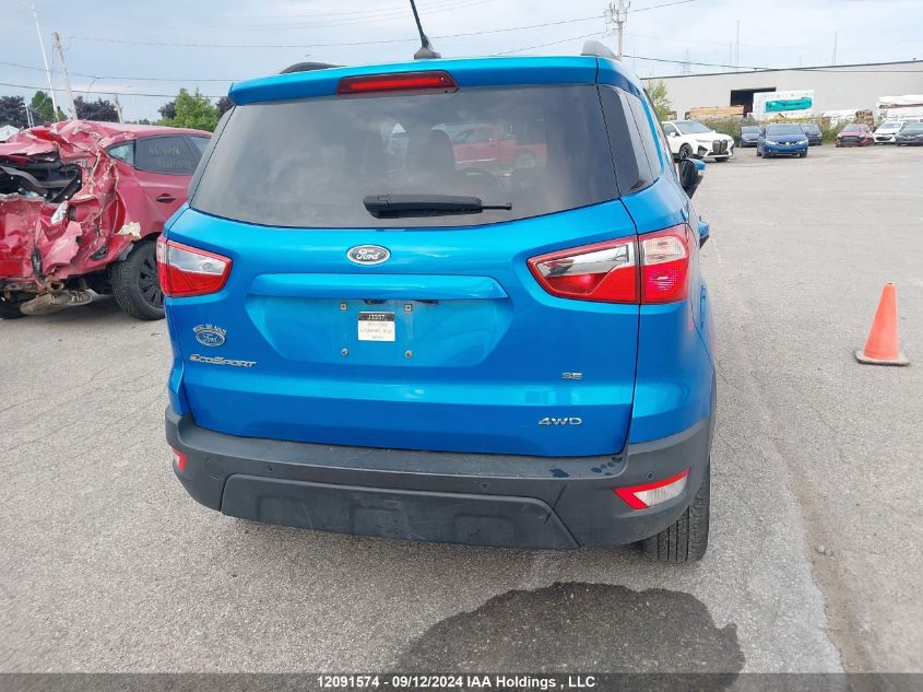 2018 Ford Ecosport Se VIN: MAJ6P1UL2JC191944 Lot: 12091574