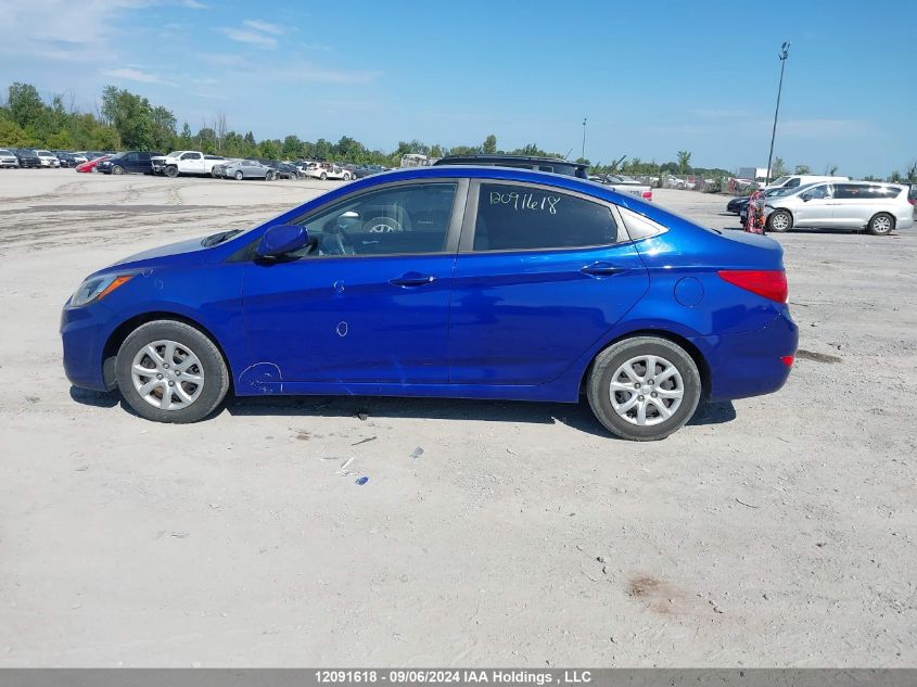 2012 Hyundai Accent Gls/Gs VIN: KMHCT4AE3CU137383 Lot: 12091618