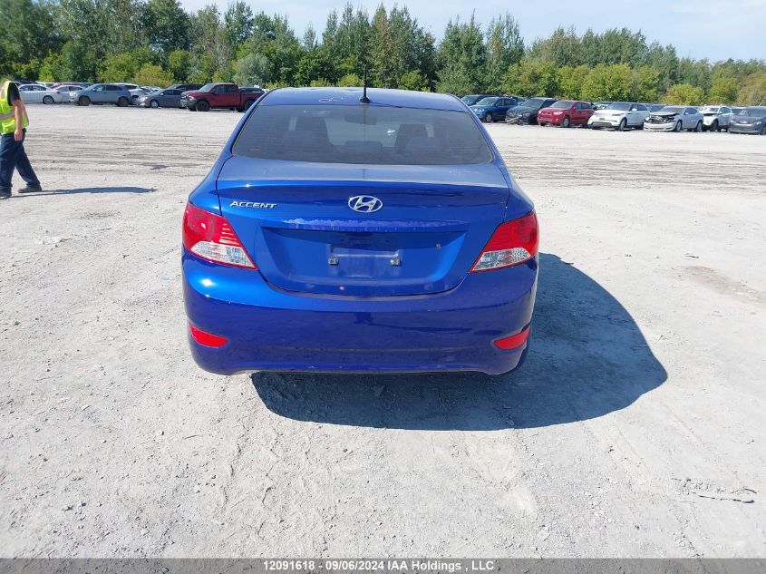 2012 Hyundai Accent Gls/Gs VIN: KMHCT4AE3CU137383 Lot: 12091618