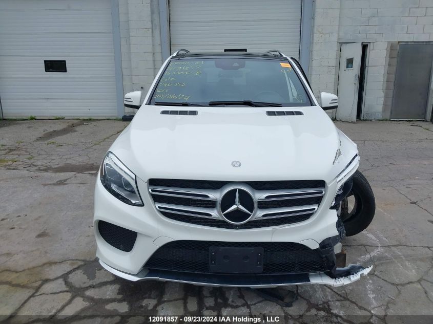 2016 Mercedes-Benz Gle 350 VIN: 4JGDA2EB2GA796352 Lot: 12091857