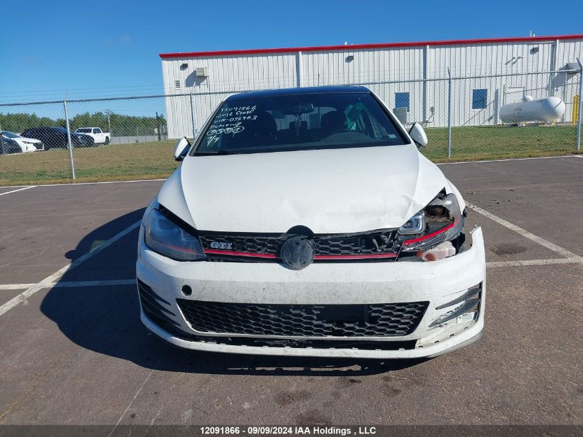 2016 Volkswagen Golf Gti VIN: 3VW5T7AU7GM056903 Lot: 12091866