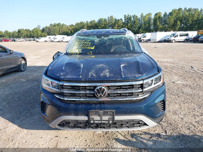 2023 Volkswagen Atlas VIN: 1V2BR2CA6PC511881 Lot: 12091970