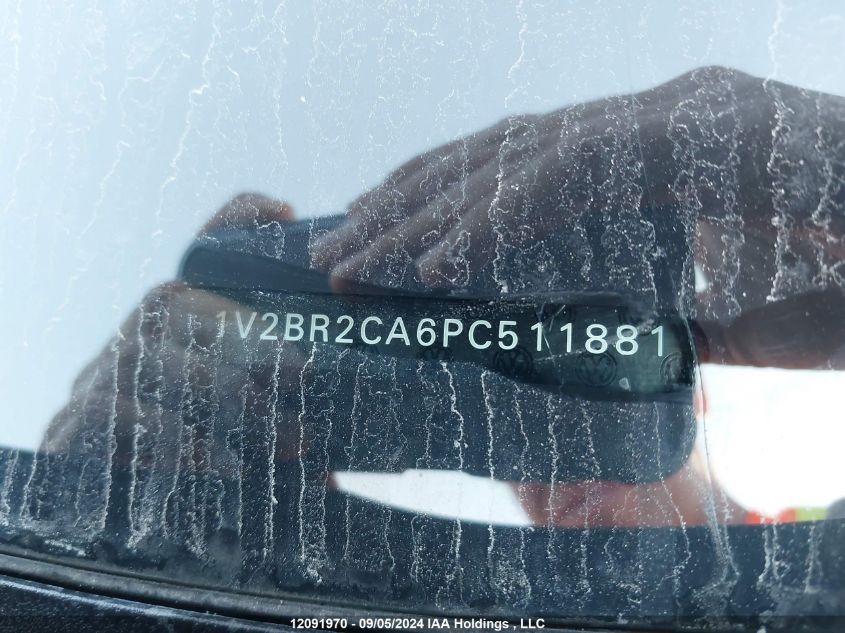 2023 Volkswagen Atlas VIN: 1V2BR2CA6PC511881 Lot: 12091970