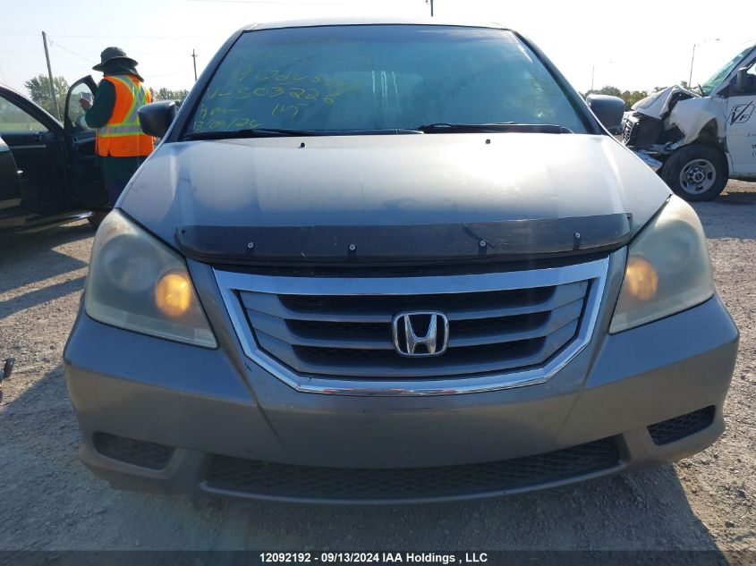 2009 Honda Odyssey Dx VIN: 5FNRL38139B503226 Lot: 12092192