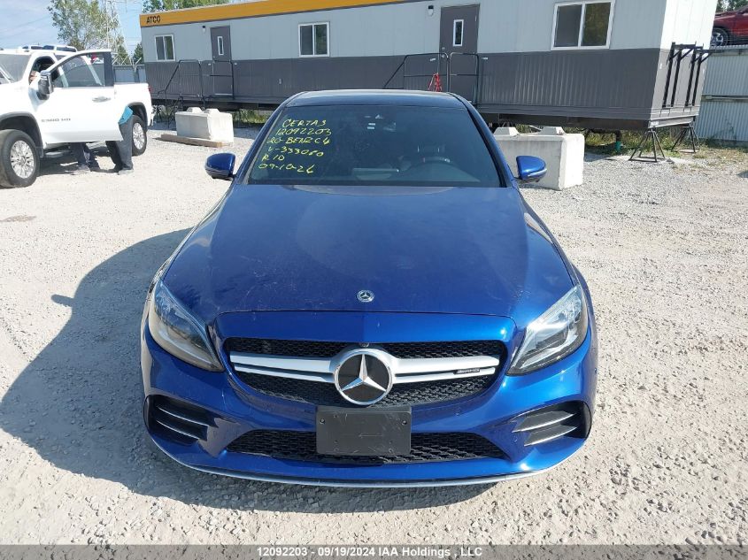 2020 Mercedes-Benz C 43 Amg VIN: 55SWF6EB1LU333060 Lot: 12092203