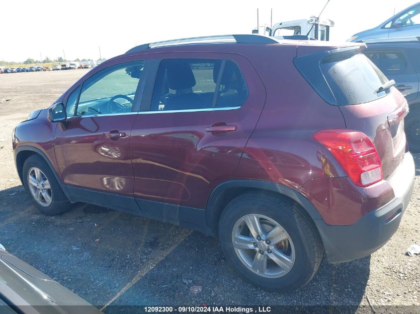 2015 Chevrolet Trax VIN: 3GNCJMSB1FL183637 Lot: 12092300