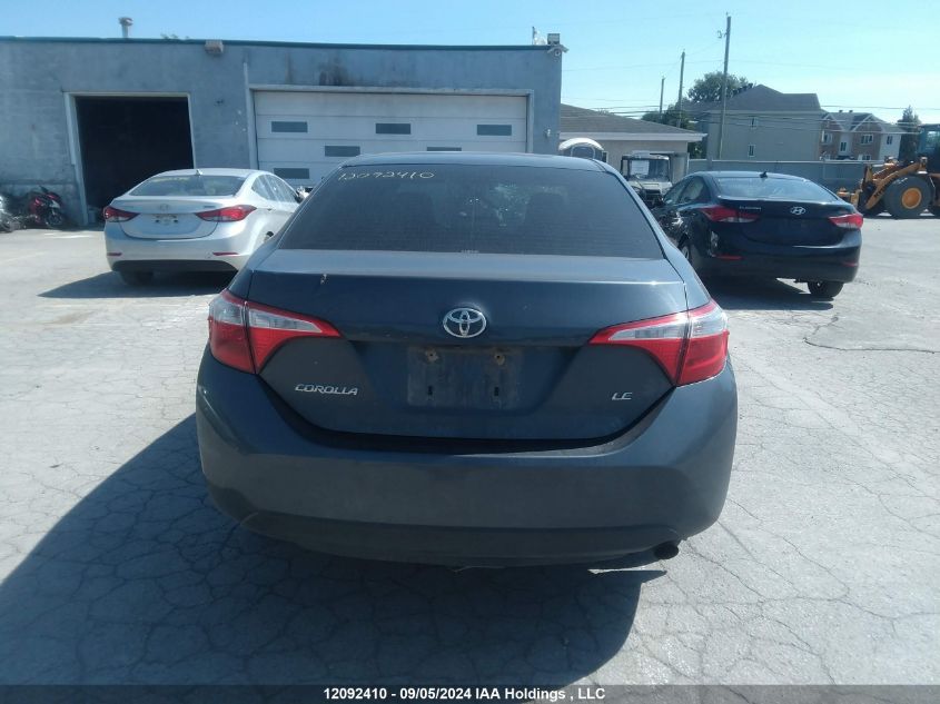 2016 Toyota Corolla L/Le/Le Pls/Prm/S/S Pls VIN: 2T1BURHE9GC610240 Lot: 12092410