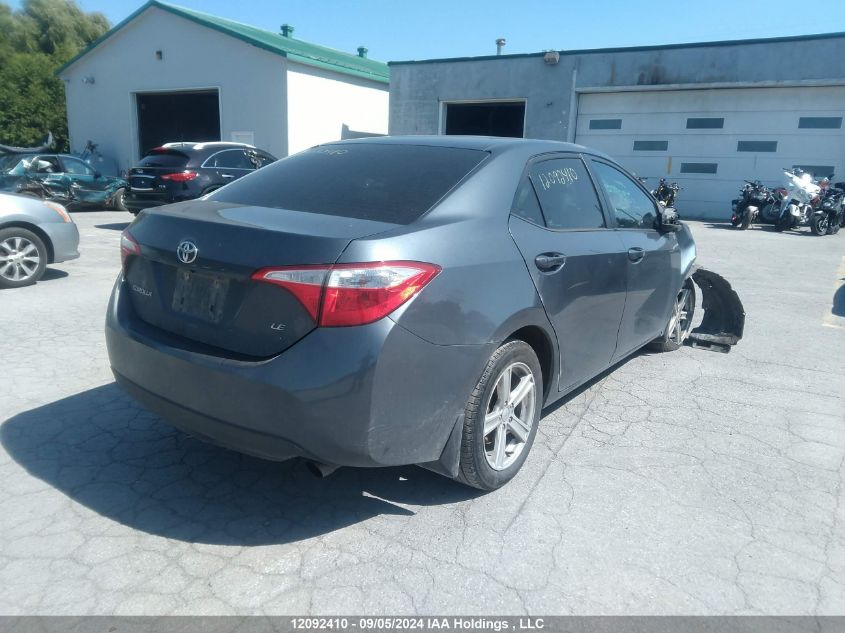 2016 Toyota Corolla L/Le/Le Pls/Prm/S/S Pls VIN: 2T1BURHE9GC610240 Lot: 12092410