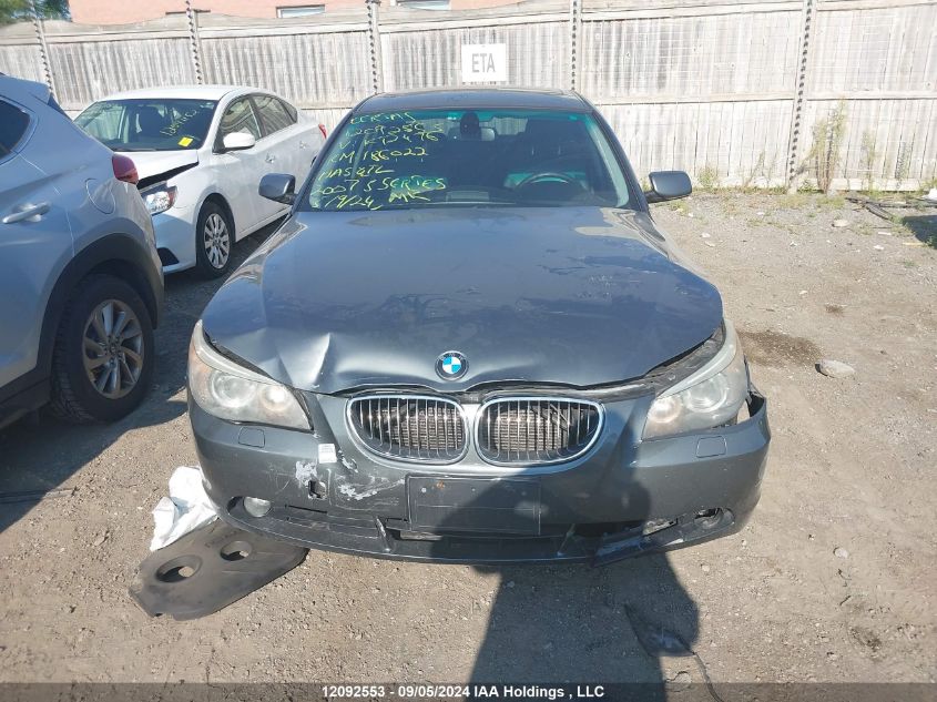 2007 BMW 5 Series 525I VIN: WBANE53527CK92476 Lot: 12092553