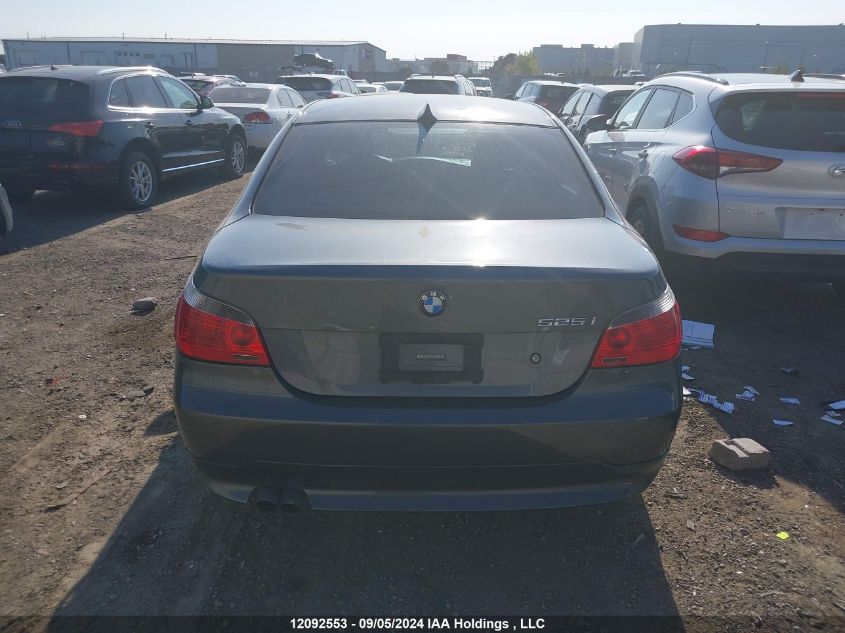 2007 BMW 5 Series 525I VIN: WBANE53527CK92476 Lot: 12092553