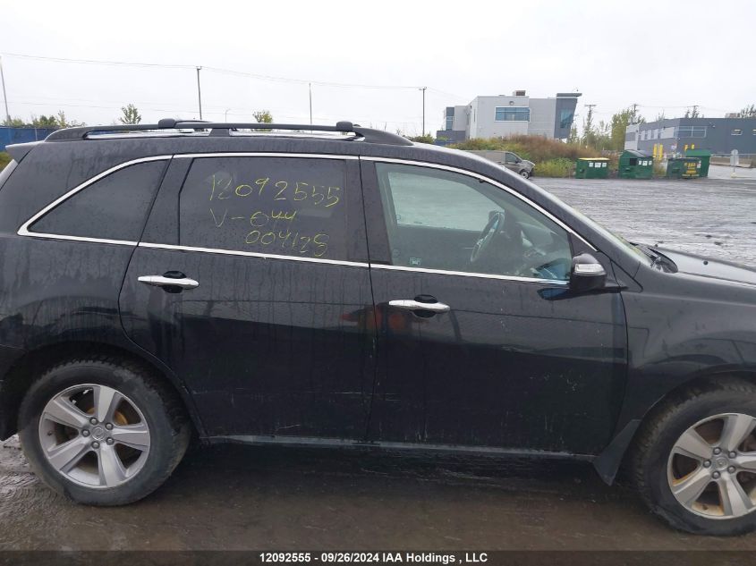 2012 Acura Mdx VIN: 2HNYD2H63CH004128 Lot: 12092555