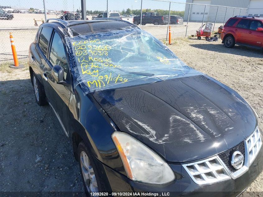 2012 Nissan Rogue S/Sv VIN: JN8AS5MV6CW390318 Lot: 12092620