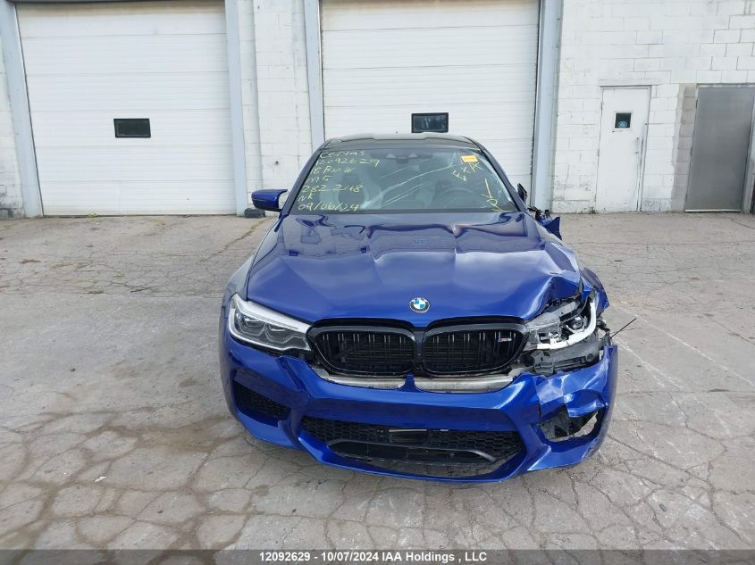 2018 BMW M5 VIN: WBSJF0C56JB282248 Lot: 12092629