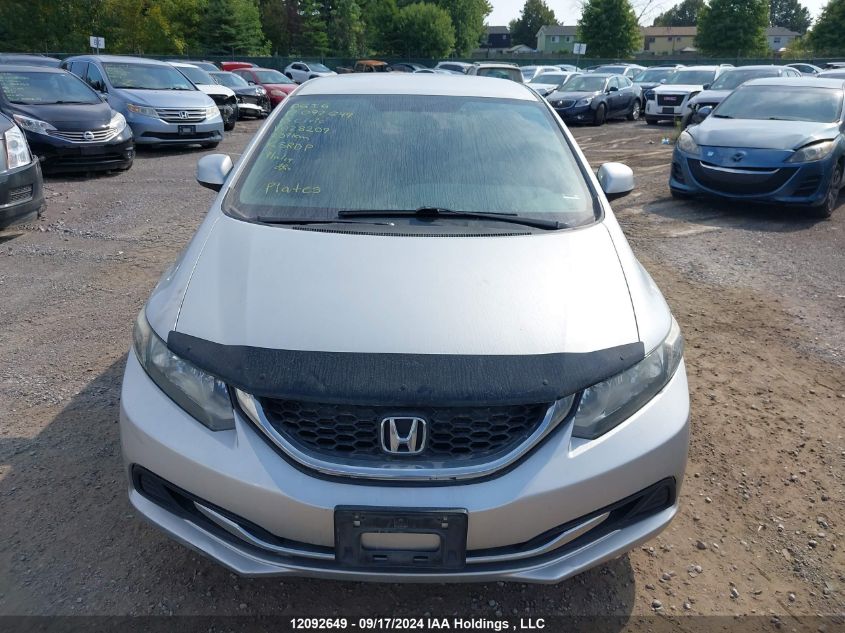 2HGFB2F43DH028209 2013 Honda Civic Sdn