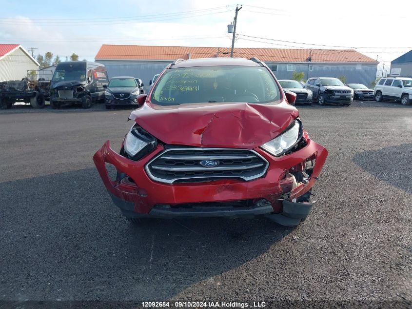 2019 Ford Ecosport Se VIN: MAJ6S3GL8KC285849 Lot: 12092684