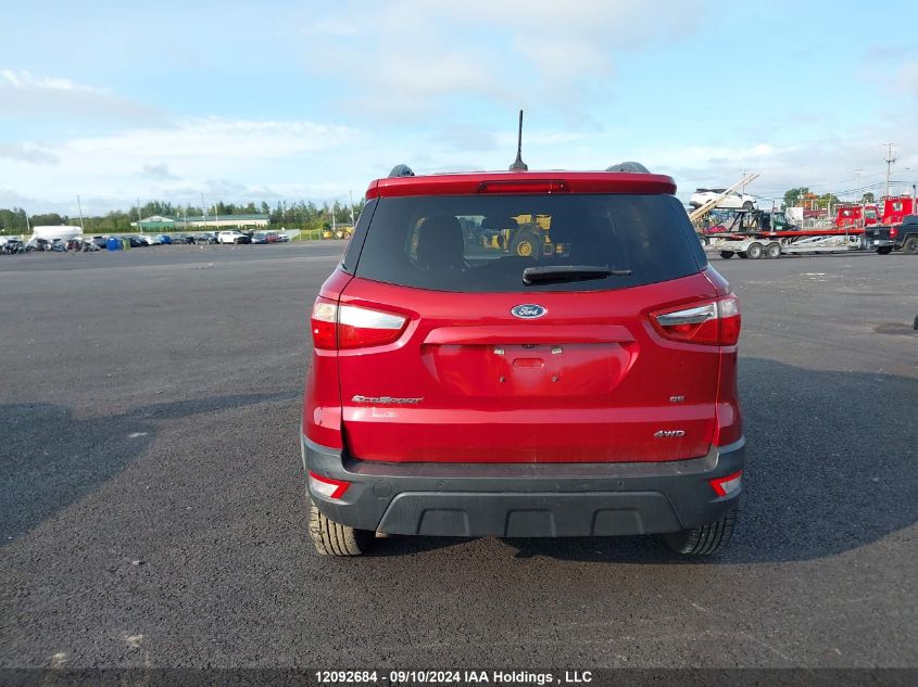 2019 Ford Ecosport Se VIN: MAJ6S3GL8KC285849 Lot: 12092684