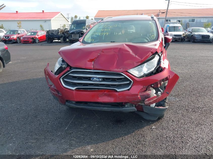 2019 Ford Ecosport Se VIN: MAJ6S3GL8KC285849 Lot: 12092684