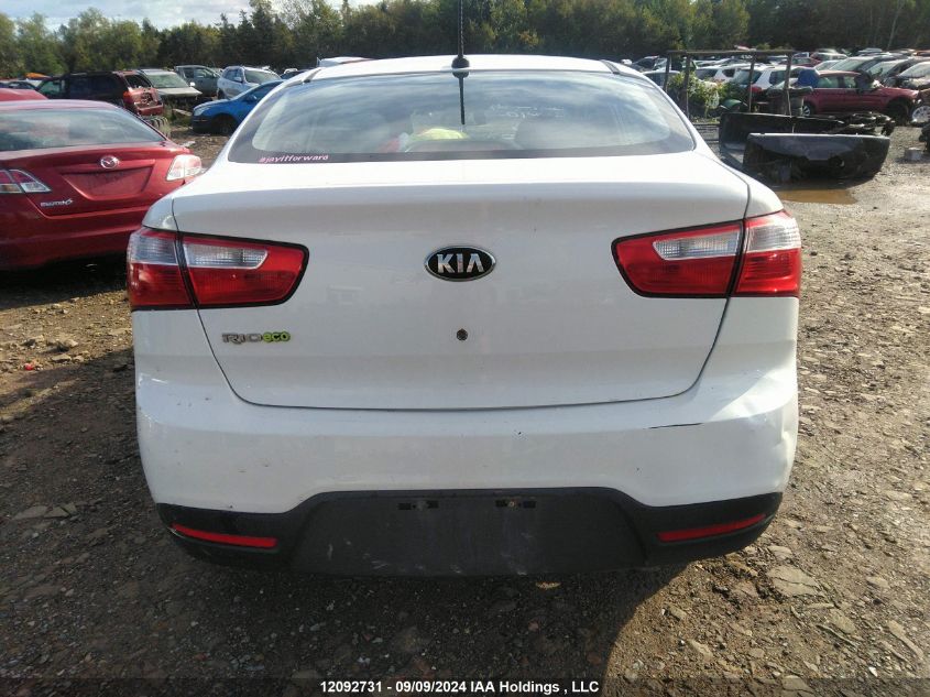 2013 Kia Rio VIN: KNADM4A38D6174727 Lot: 12092731