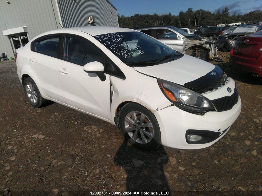 2013 Kia Rio VIN: KNADM4A38D6174727 Lot: 12092731