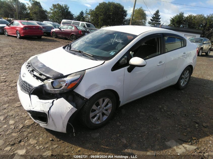 2013 Kia Rio VIN: KNADM4A38D6174727 Lot: 12092731