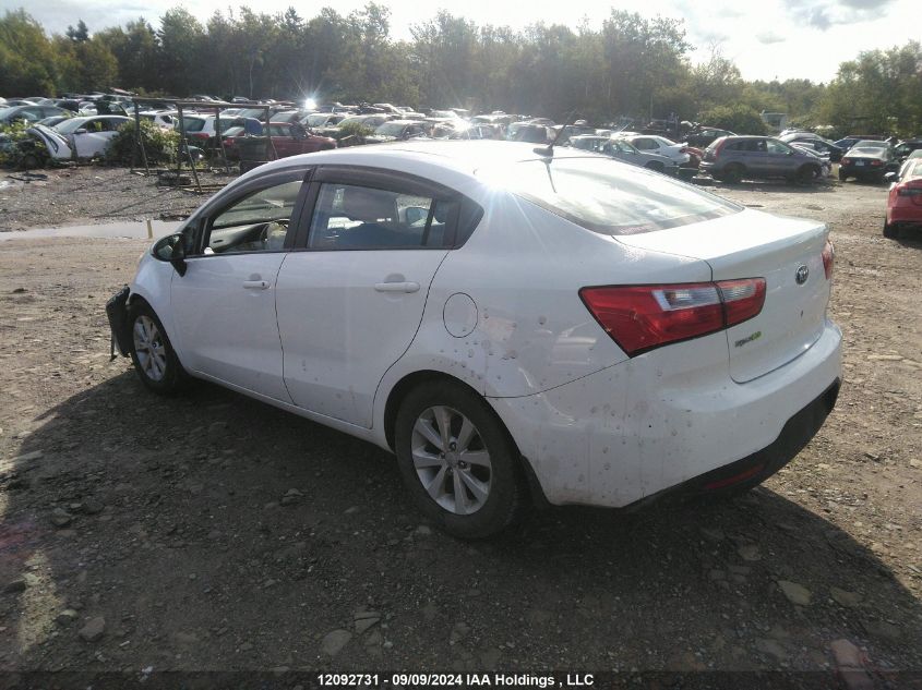 2013 Kia Rio VIN: KNADM4A38D6174727 Lot: 12092731