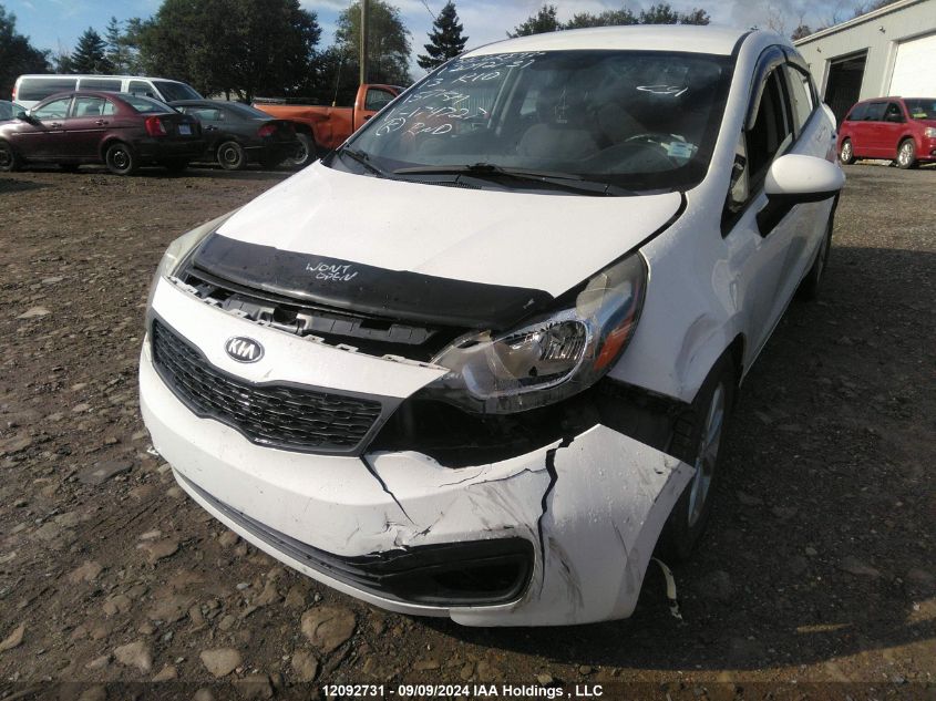 2013 Kia Rio VIN: KNADM4A38D6174727 Lot: 12092731