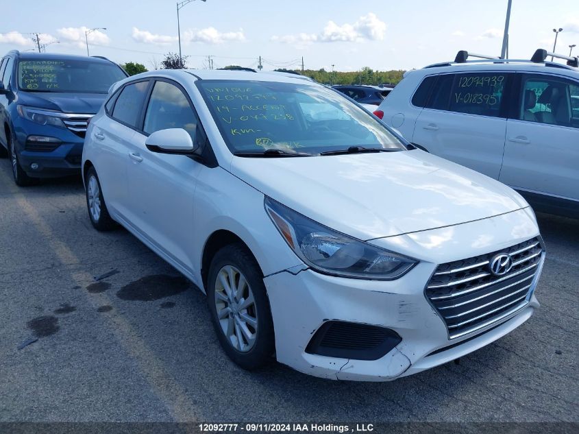 2019 Hyundai Accent Preferred VIN: 3KPC25A33KE047238 Lot: 12092777