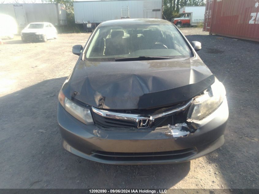 2012 Honda Civic Lx VIN: 2HGFB2F45CH106780 Lot: 12092890