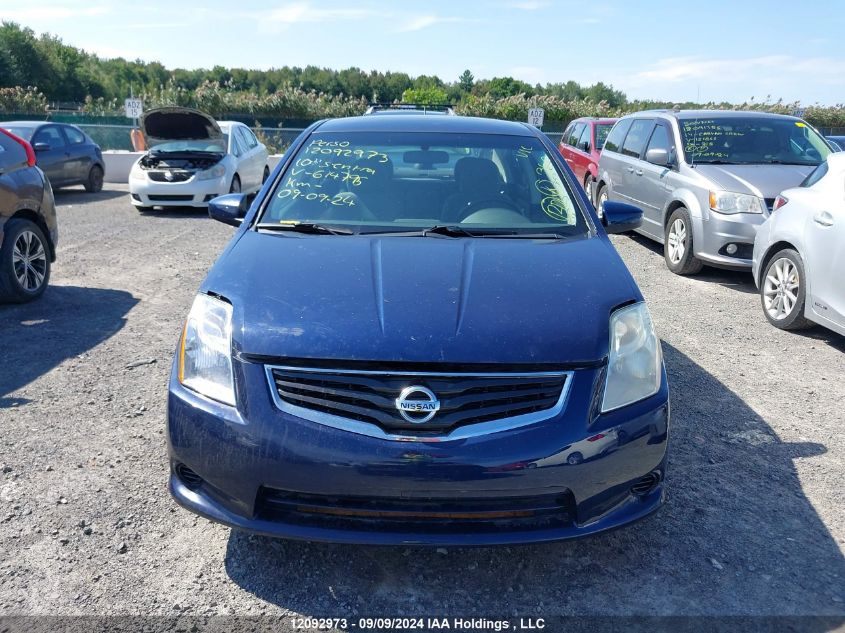 2010 Nissan Sentra 2.0/2.0S/Sr/2.0Sl VIN: 3N1AB6AP4AL614795 Lot: 12092973