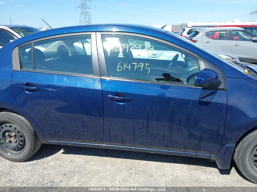 2010 Nissan Sentra 2.0/2.0S/Sr/2.0Sl VIN: 3N1AB6AP4AL614795 Lot: 12092973