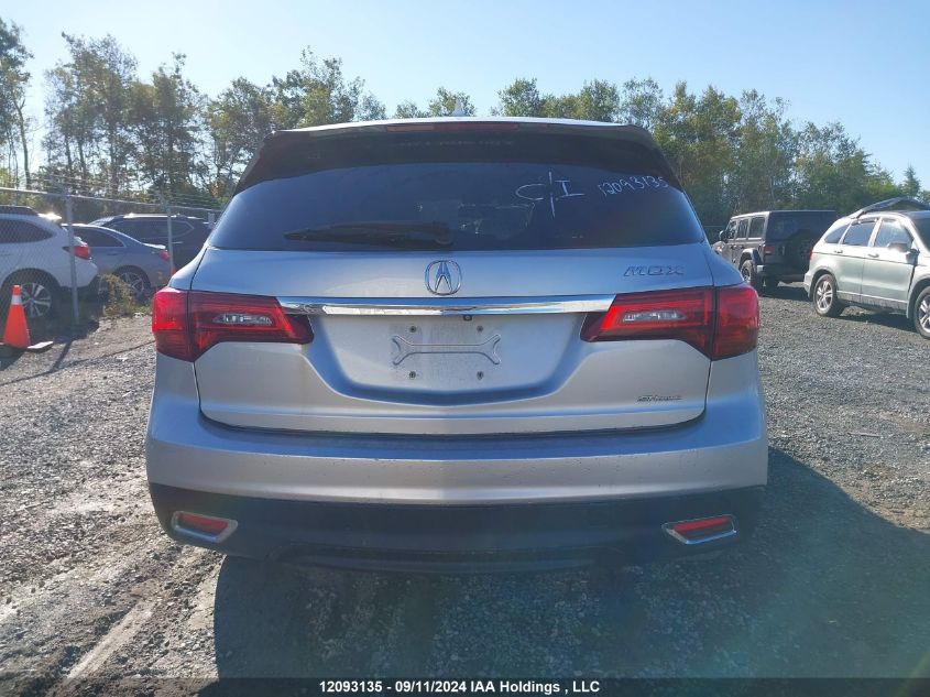 2014 Acura Mdx VIN: 5FRYD4H26EB506850 Lot: 12093135