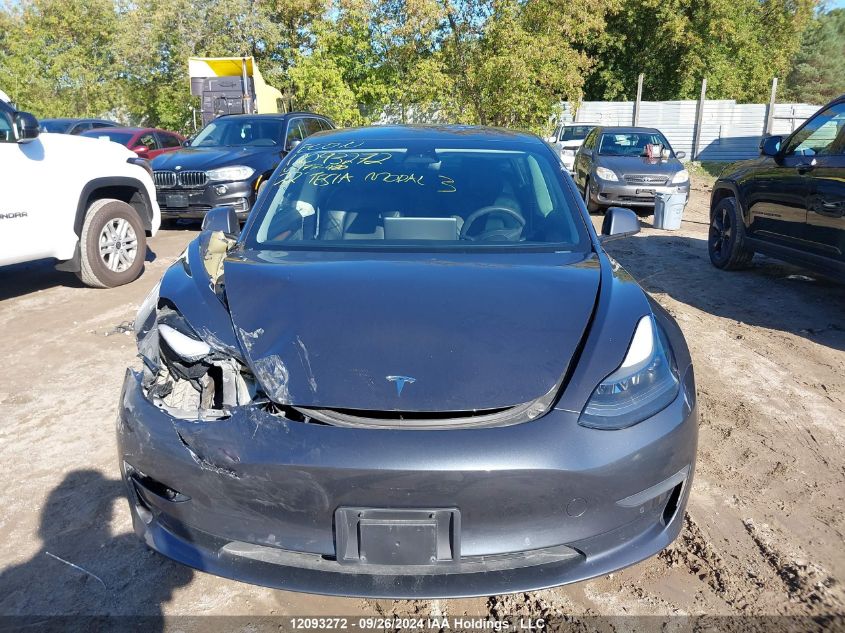 2022 Tesla Model 3 VIN: 5YJ3E1EB6NF177420 Lot: 12093272