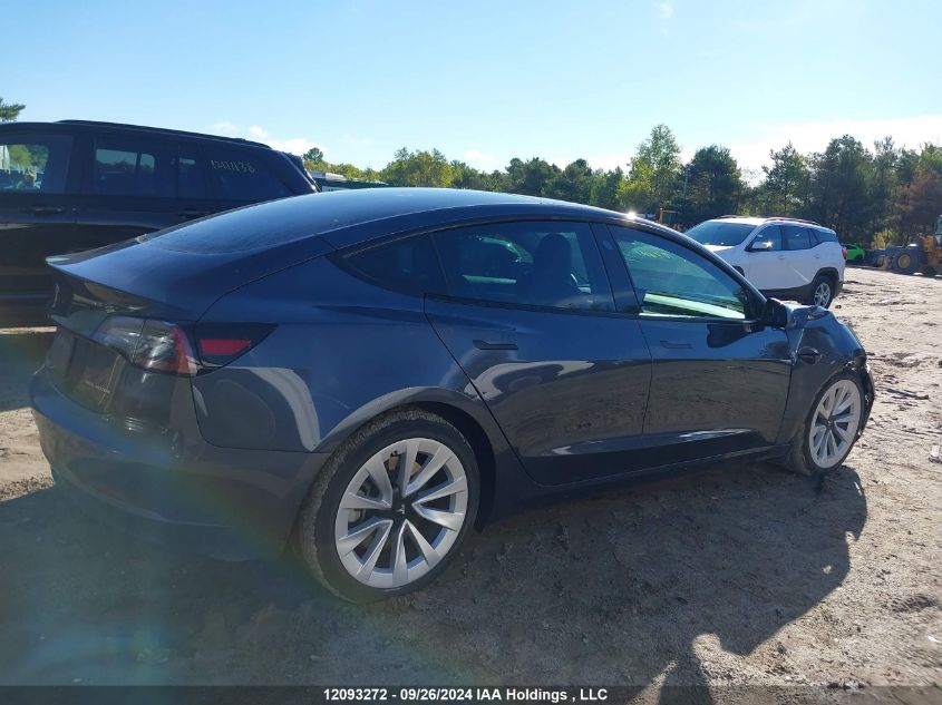 2022 Tesla Model 3 VIN: 5YJ3E1EB6NF177420 Lot: 12093272