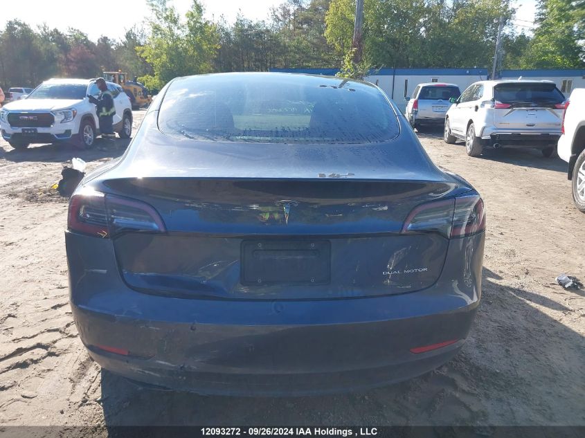 2022 Tesla Model 3 VIN: 5YJ3E1EB6NF177420 Lot: 12093272