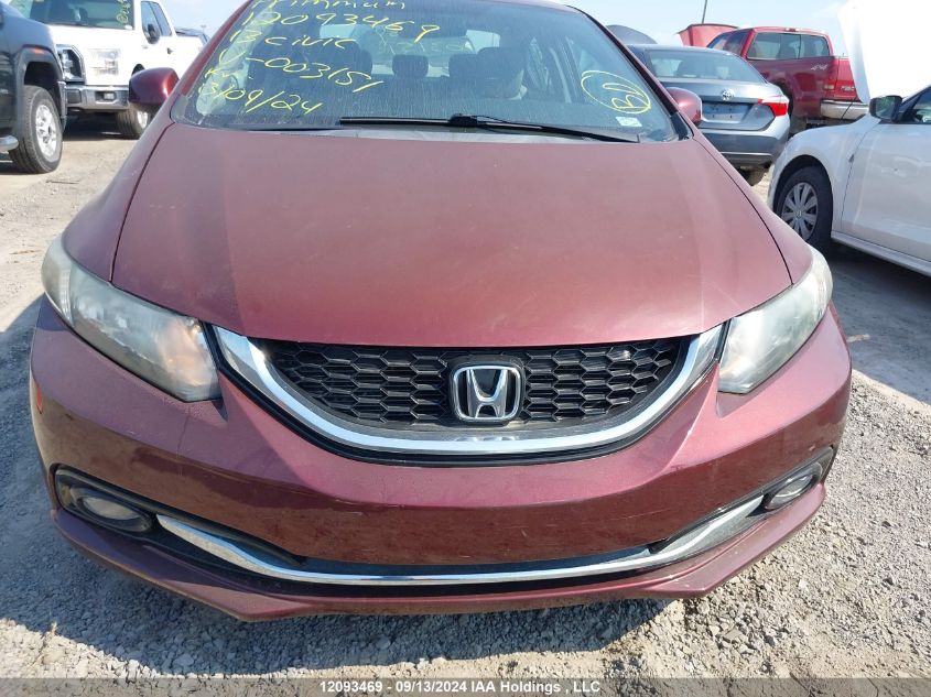 2013 Honda Civic Sdn VIN: 2HGFB2F72DH003151 Lot: 12093469