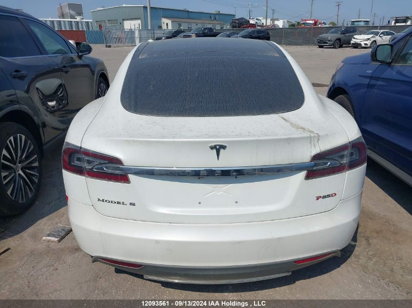 2014 Tesla Model S 60 Kwh Battery/P85 VIN: 5YJSA4H26FFP75979 Lot: 12093561