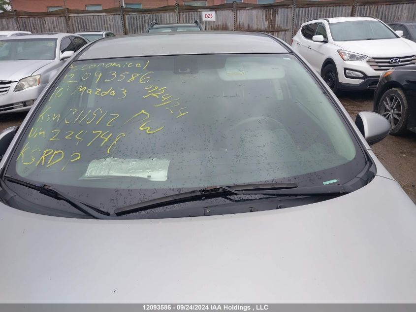 2010 Mazda Mazda3 VIN: JM1BL1S59A1224748 Lot: 12093586