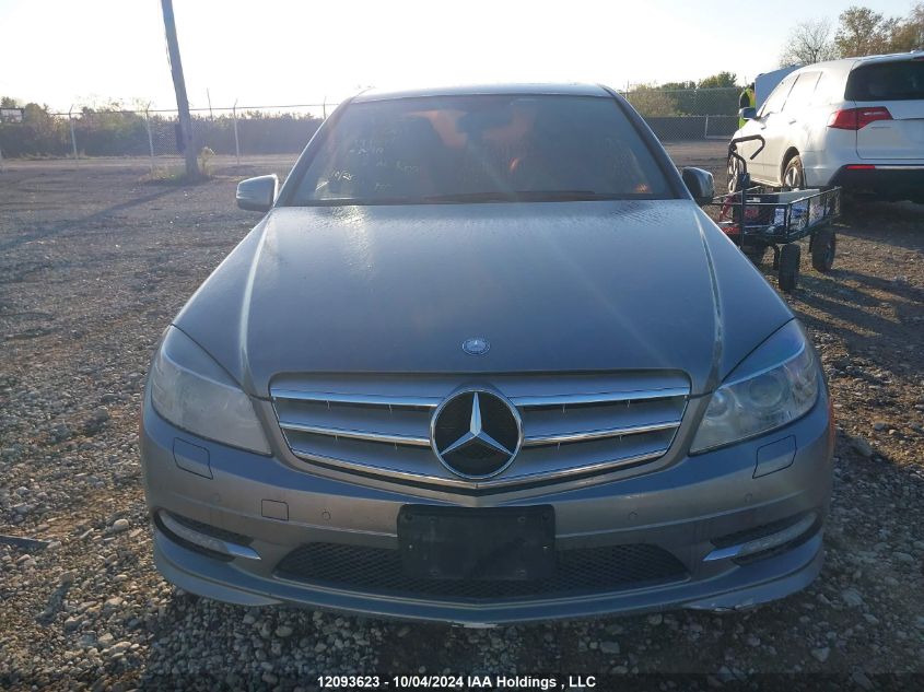 2011 Mercedes-Benz C-Class VIN: WDDGF8BB0BA496091 Lot: 12093623