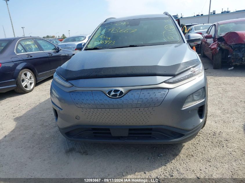 2019 Hyundai Kona Ev Preferred VIN: KM8K23AG6KU036993 Lot: 12093667