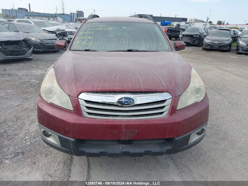 2011 Subaru Outback 2.5I Premium VIN: 4S4BRGBC7B3400066 Lot: 12093746
