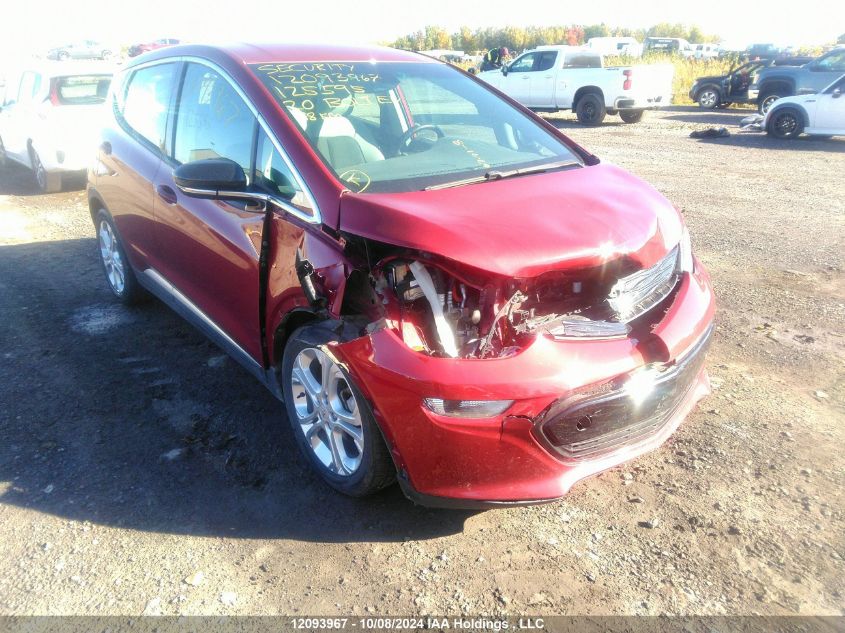 2020 Chevrolet Bolt Ev VIN: 1G1FY6S0XL4125595 Lot: 12093967