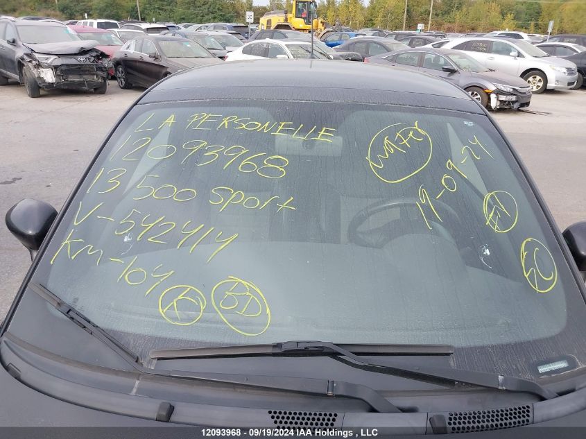 2013 Fiat 500 Sport VIN: 3C3CFFBR7DT542414 Lot: 12093968