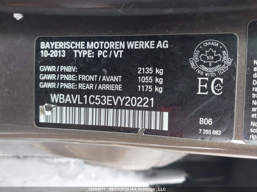 WBAVL1C53EVY20221 2014 BMW X1